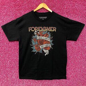 Foreigner Agent Provocateur I Wanna Know What Love Is T-Shirt Large